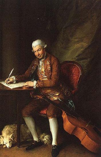 Thomas Gainsborough Portrait of Carl Friedrich Abel German composer oil painting picture